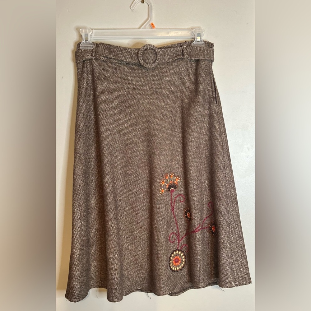 Steilmann wool blend swing skirt
